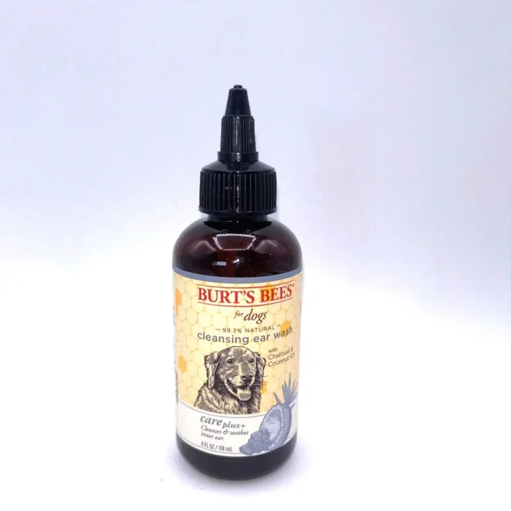 New Burt's Bees for Dogs Natural Charcoal & Coconut Oil Ear Wash for Dogs